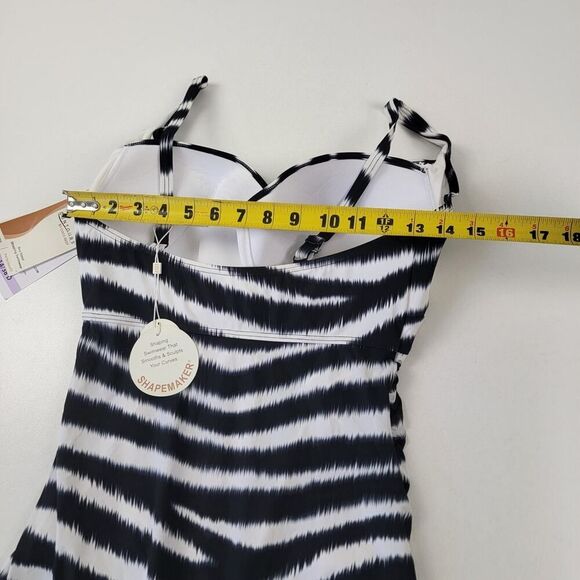 $134 Contours Coco Reef Sapphire Bra-Sized Underwire One-Piece Swimsuits 14/38 D - Picture 10 of 12